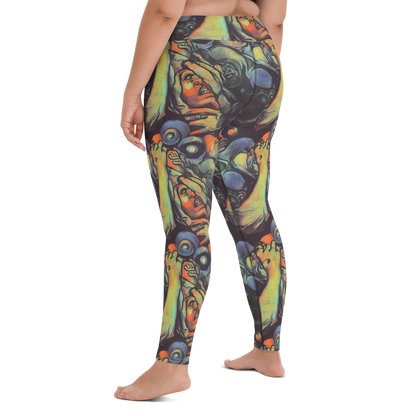 Yoga Leggings - Cosmic Scream