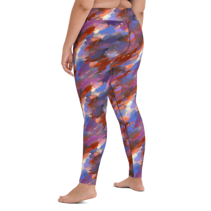 Yoga Leggings - Celestial Brushstroke