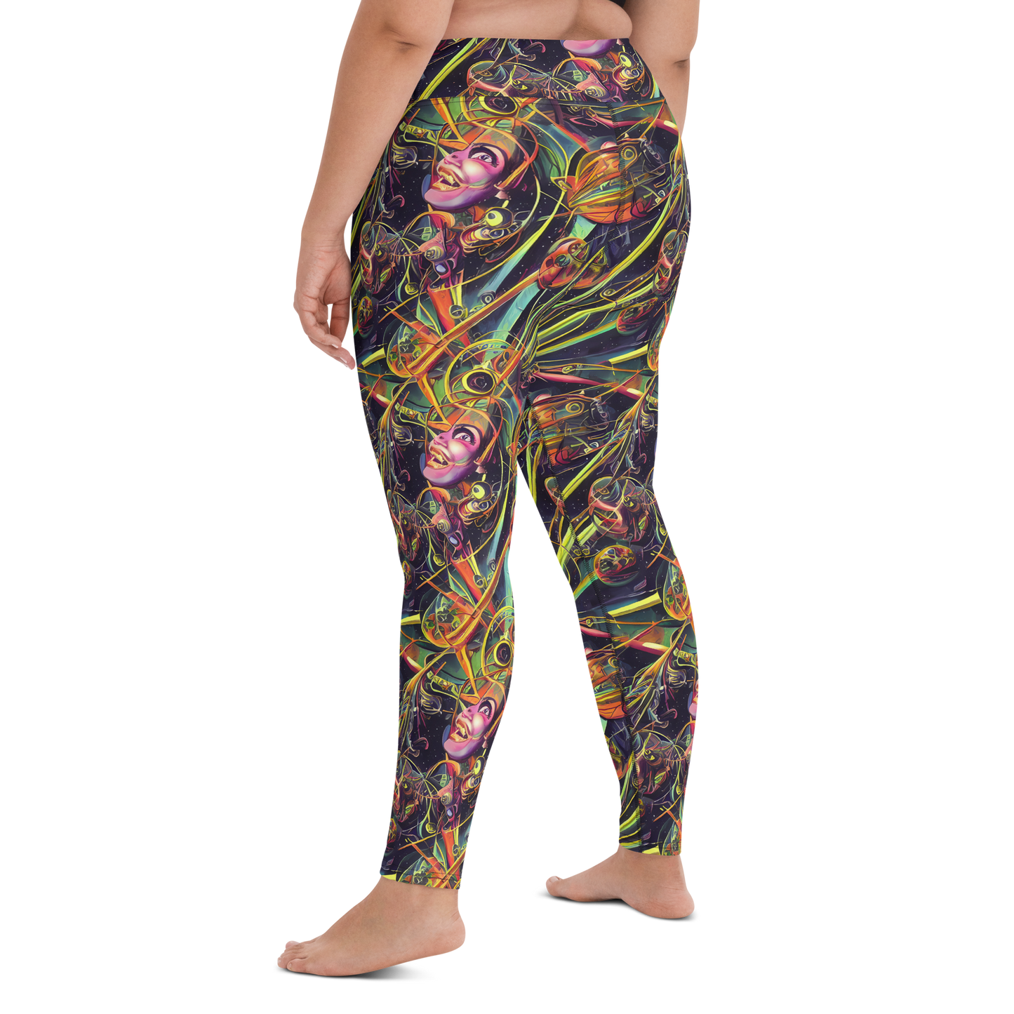 Yoga Leggings - Psychedelic Deep Space