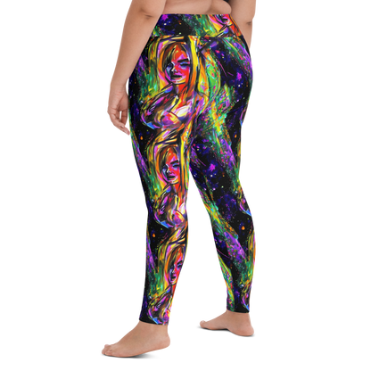 Yoga Leggings - Galactic Flamenco