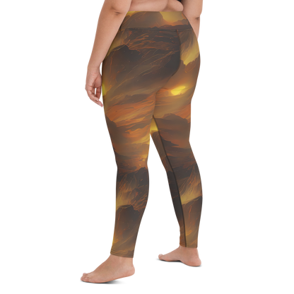 Yoga Leggings - Sunset Shores