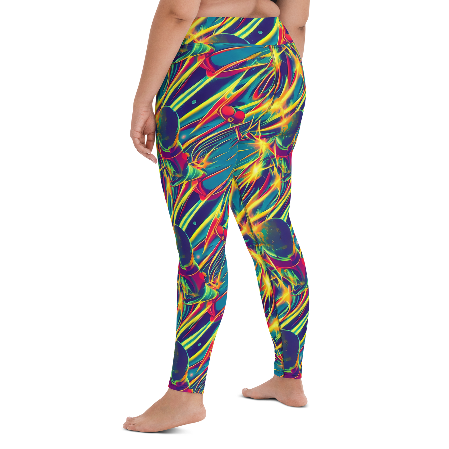 Yoga Leggings - Cosmic Inferno