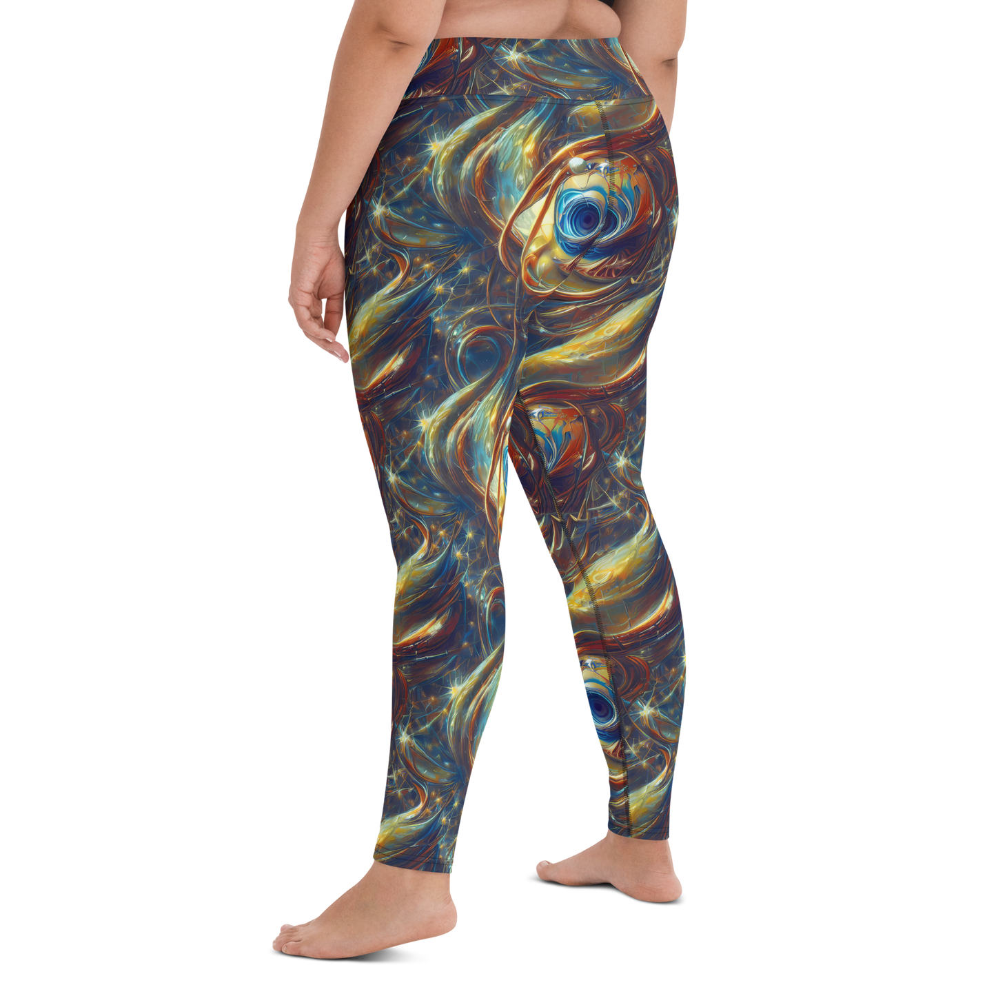 Yoga Leggings - Celestial Vortex