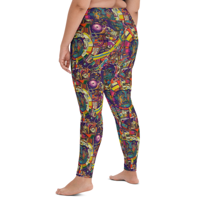 Yoga Leggings - Cosmic Collage