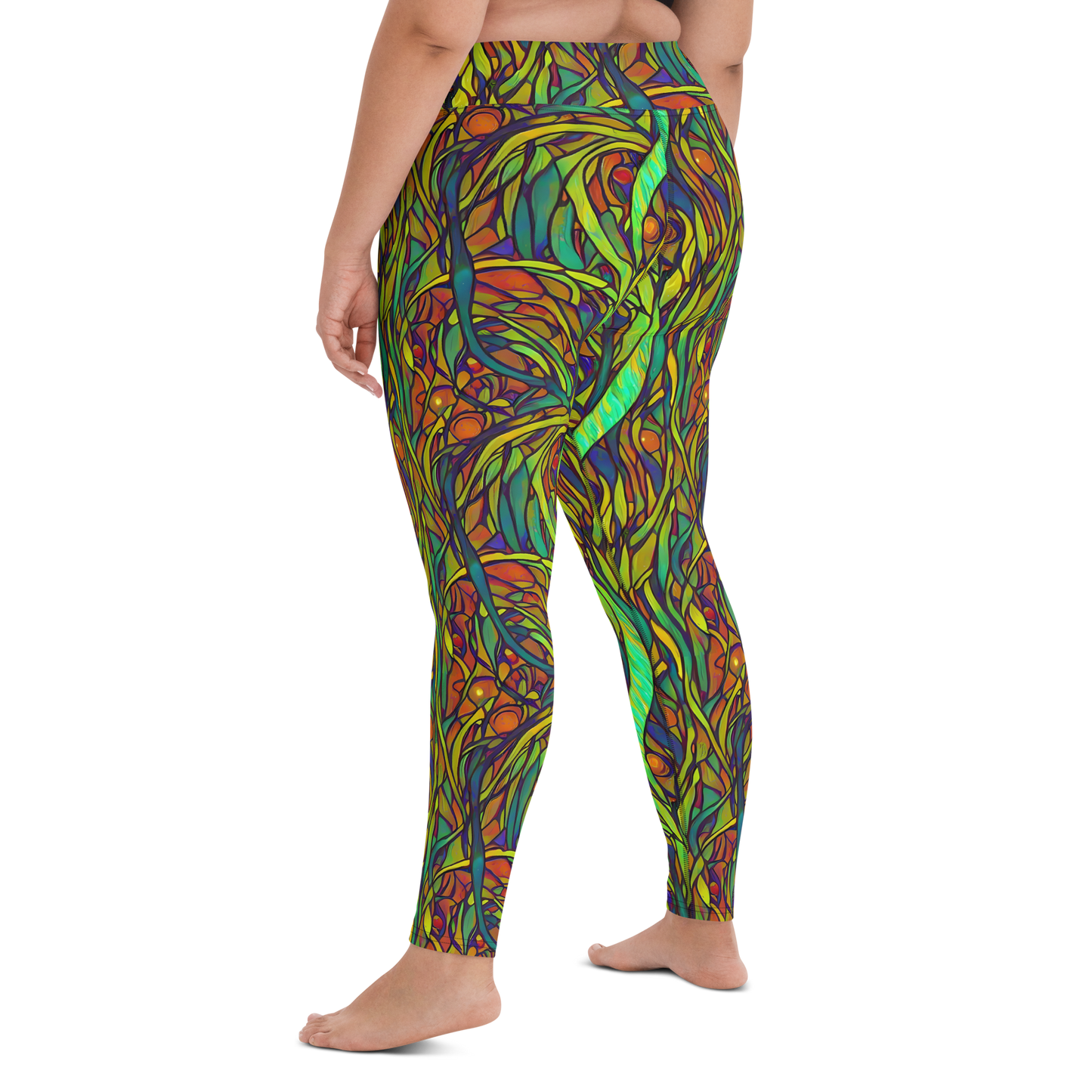 Yoga Leggings - Cosmic Garden