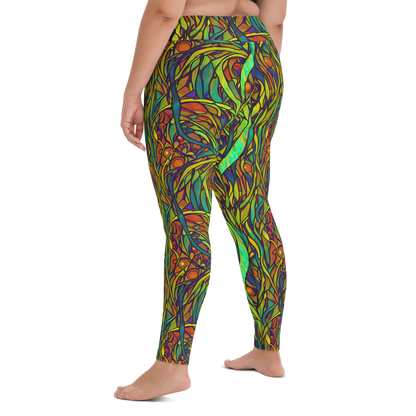 Yoga Leggings - Cosmic Garden