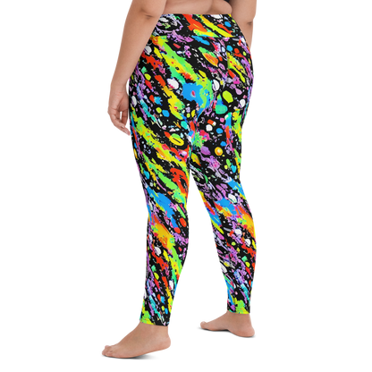 Yoga Leggings - Pollock Pulse