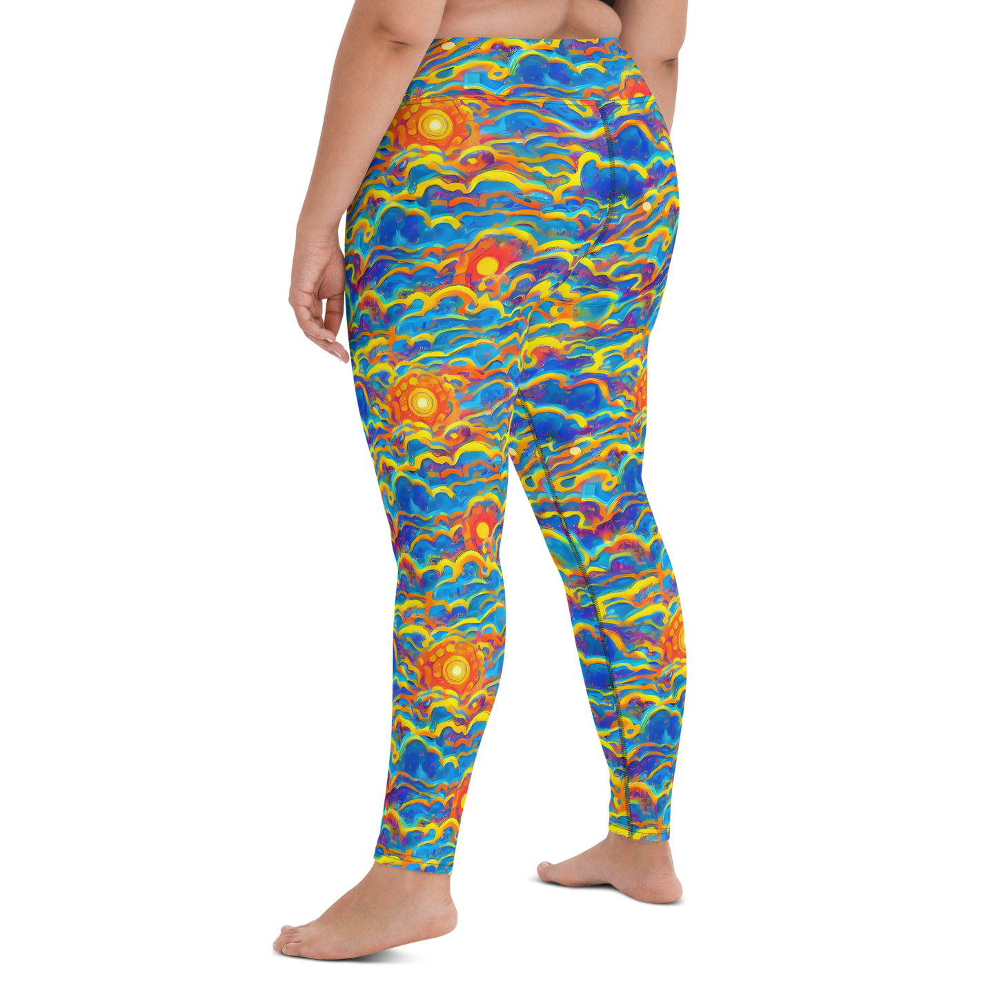 Yoga Leggings - Chroma Ripple