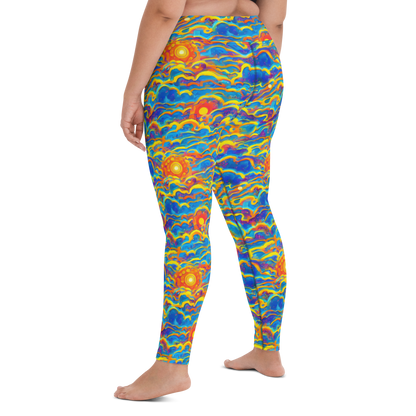 Yoga Leggings - Chroma Ripple