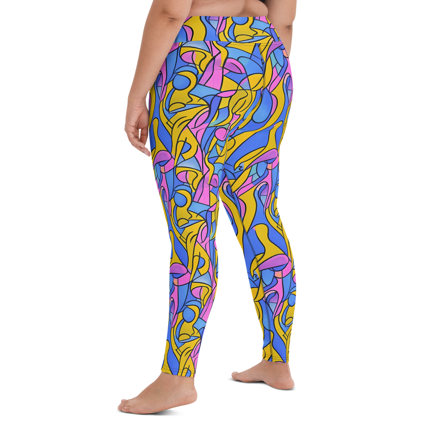 Yoga Leggings - Cosmic Curves