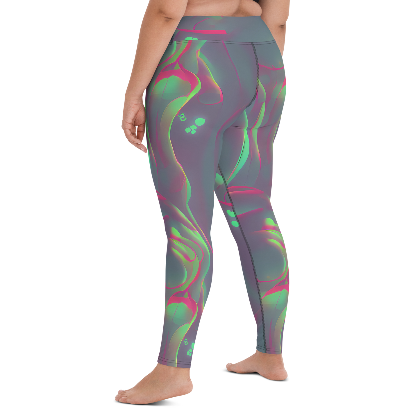 Yoga Leggings - Neon Whisper