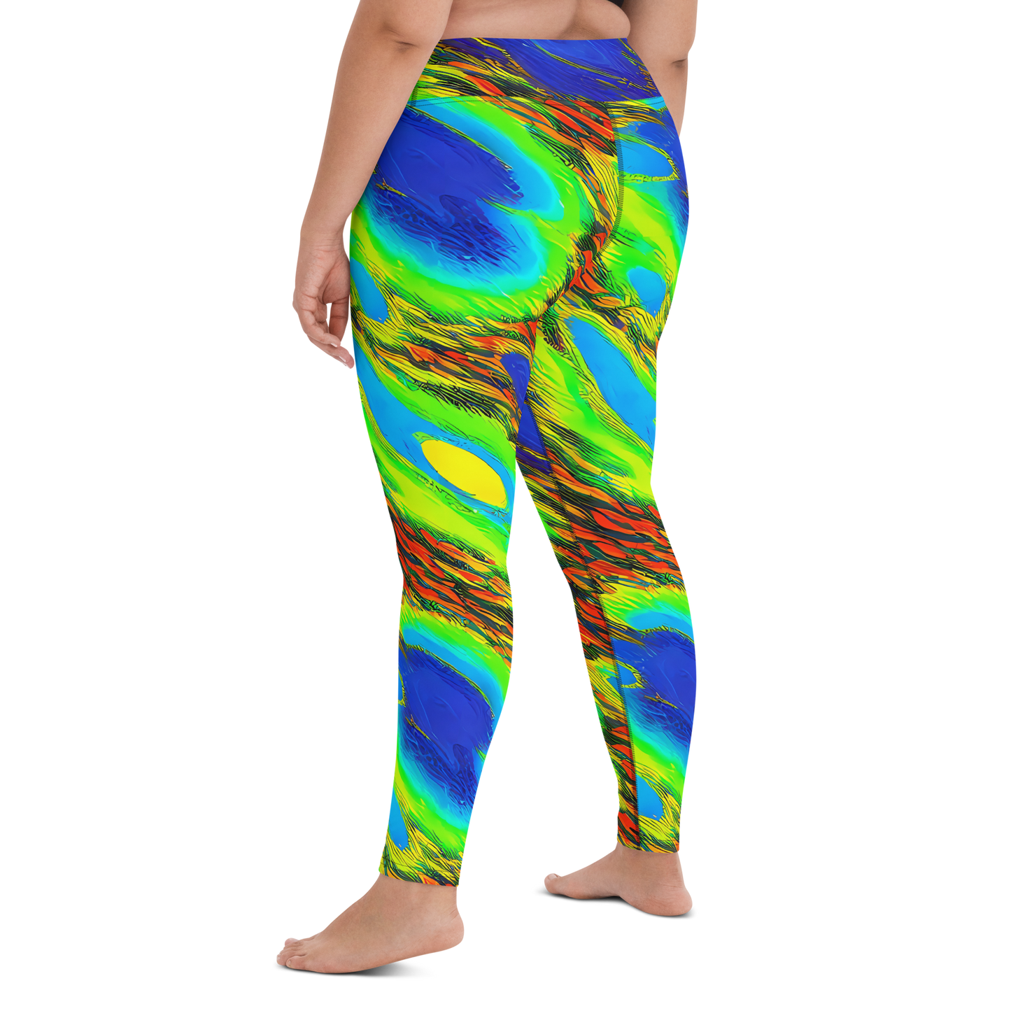 Yoga Leggings - Hodgkin's Blaze