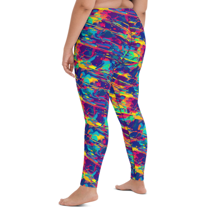 Yoga Leggings - Spectrum Streaks