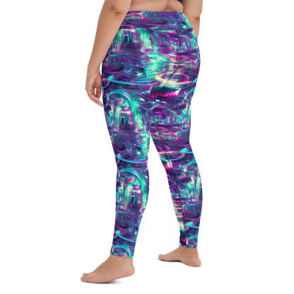 Yoga Leggings - Synthwave Surge