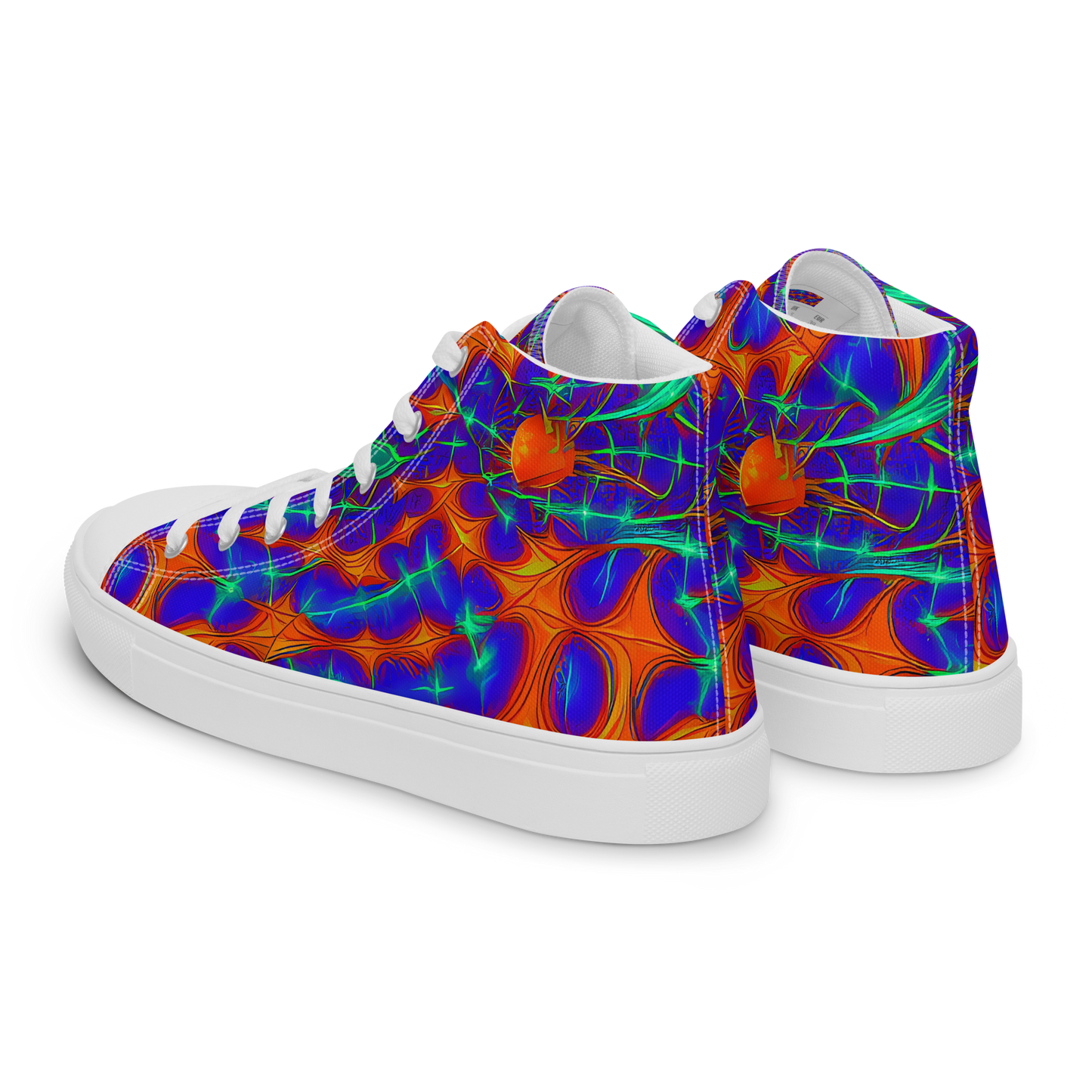 Men's High Top Canvas Shoes - Nebula Tides