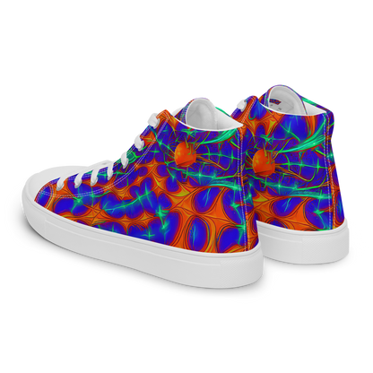 Men's High Top Canvas Shoes - Nebula Tides
