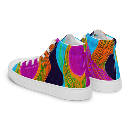 Women's High Top Canvas Shoes - Galactic Harmony