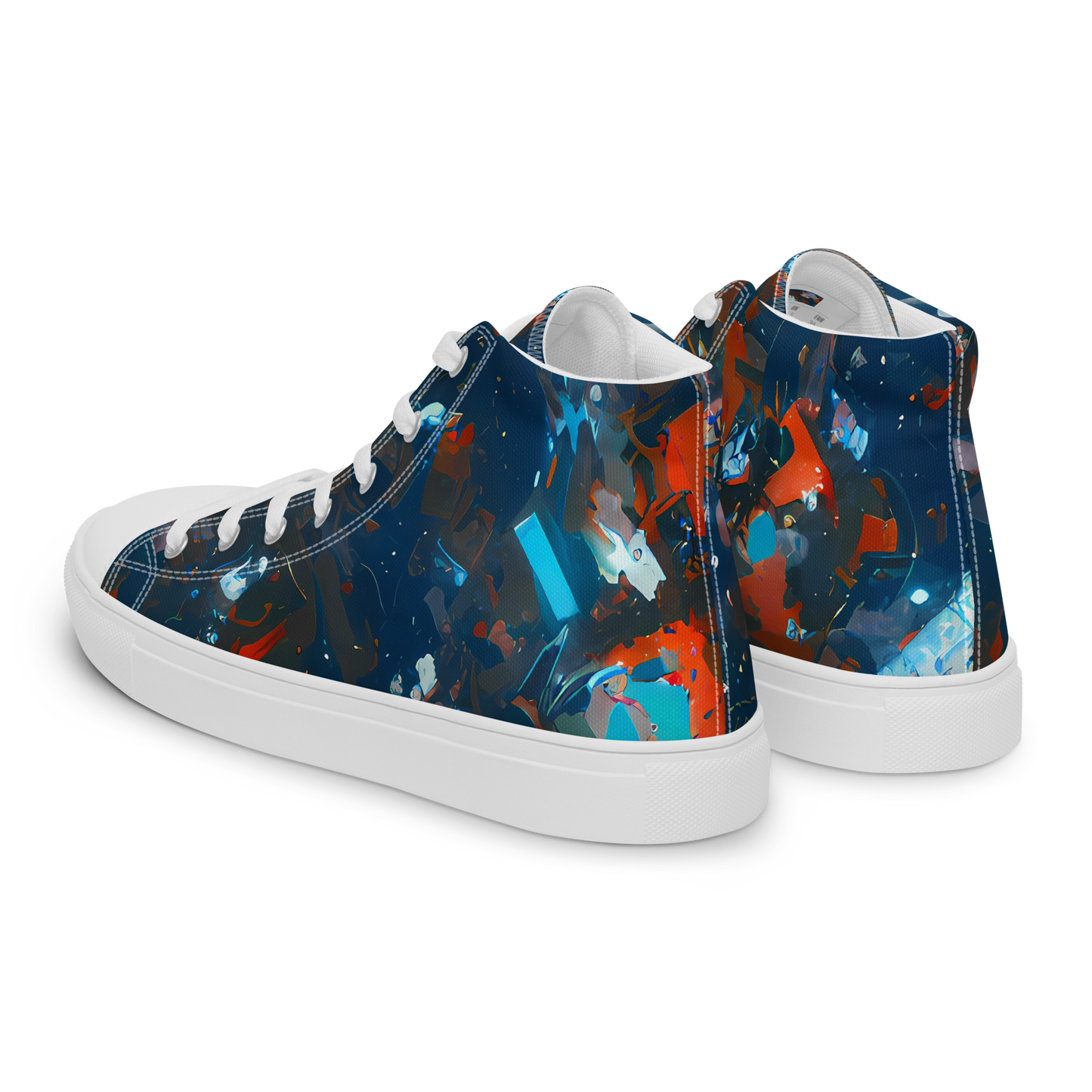 Women's High Top Canvas Shoes - Ghenie's Whirl