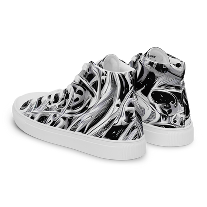 Women's High Top Canvas Shoes - Silver Shadows