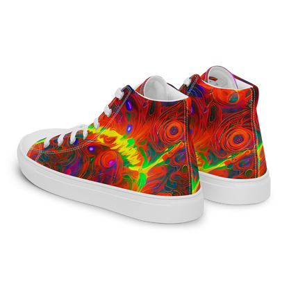 Women's High Top Canvas Shoes - Blampied Blaze