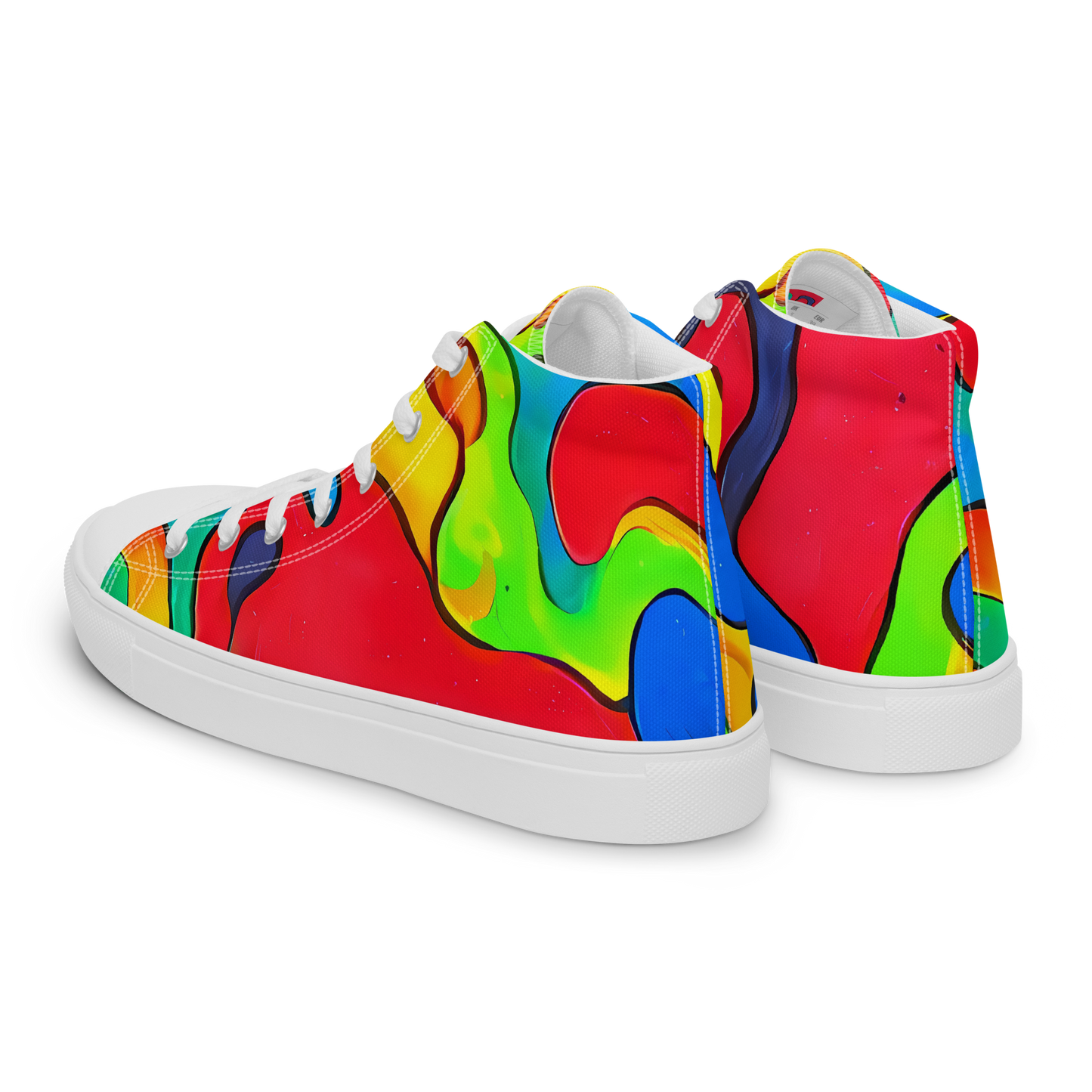 Women's High Top Canvas Shoes - Splash of Joy