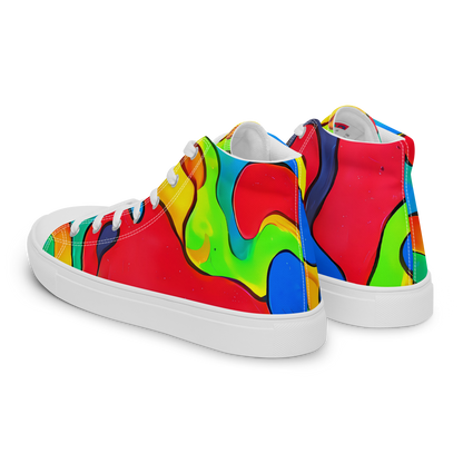 Women's High Top Canvas Shoes - Splash of Joy