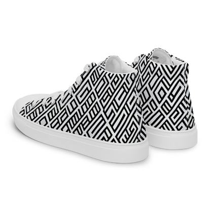 Women's High Top Canvas Shoes - Fashionable, Psychedelic Deep Space, Howard Butterworth, Francois Bocion