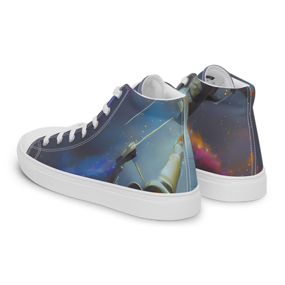 Men's High Top Canvas Shoes - Gravity's Palette