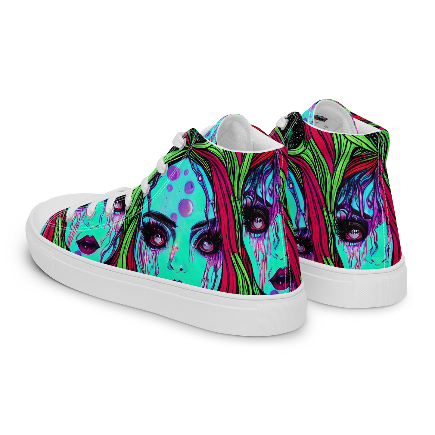 Women's High Top Canvas Shoes - Luminous Nightfall