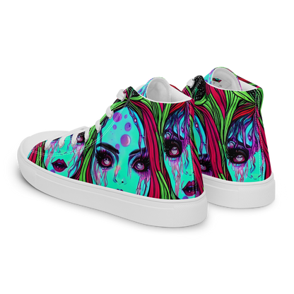 Women's High Top Canvas Shoes - Luminous Nightfall