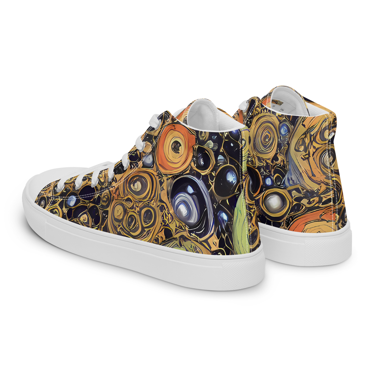 Women's High Top Canvas Shoes - Crescent Echoes