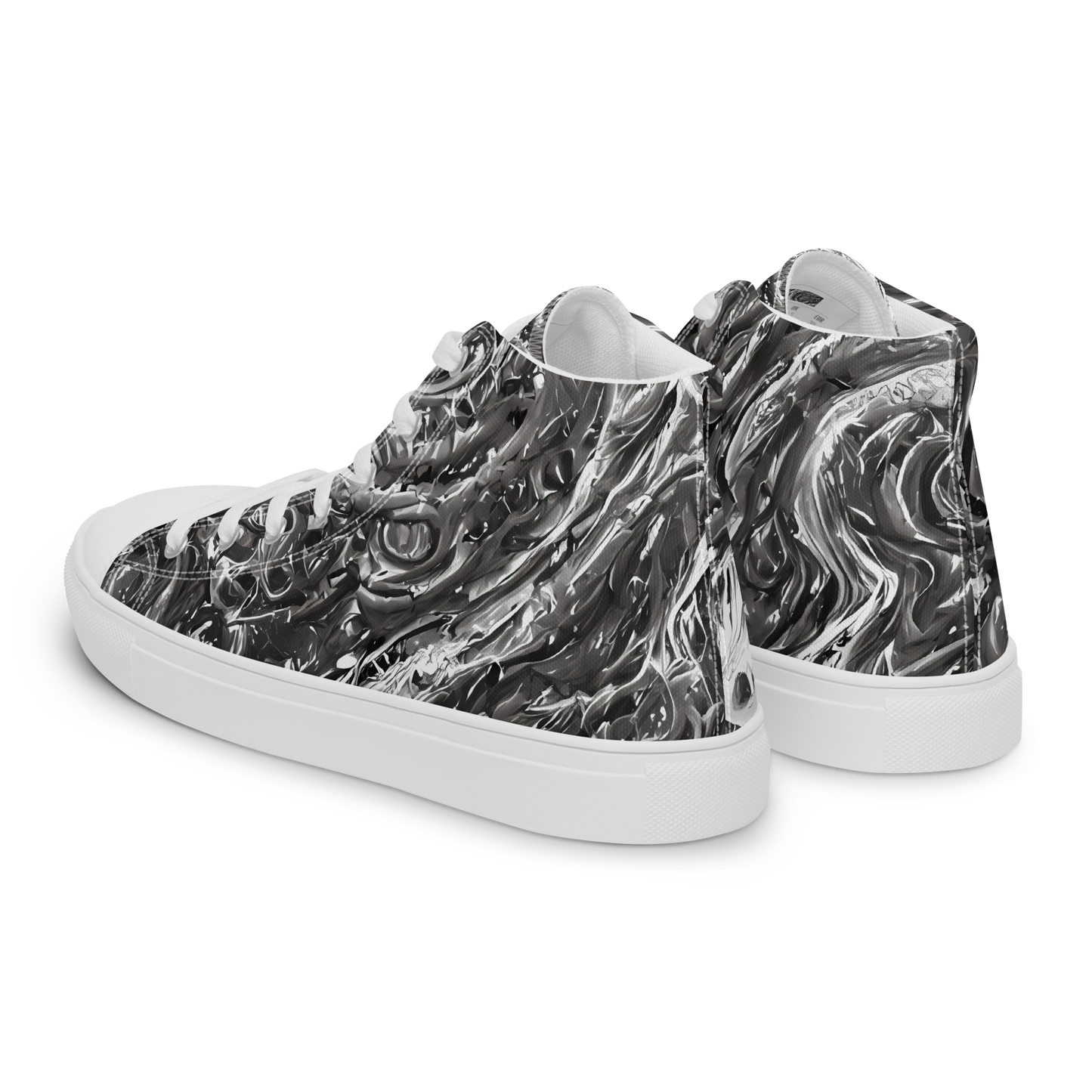 Men's High Top Canvas Shoes - Nebulous Night