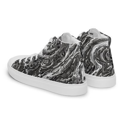 Men's High Top Canvas Shoes - Nebulous Night