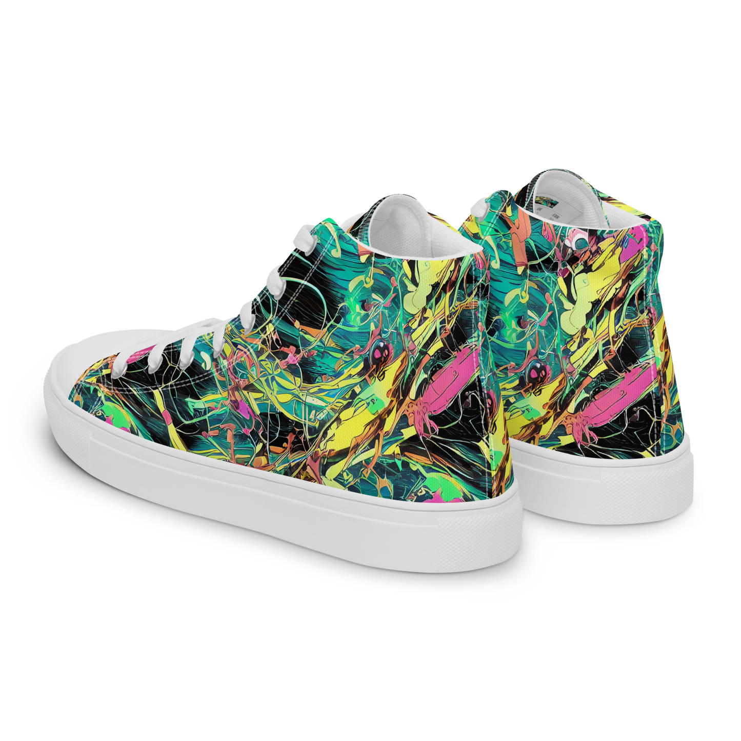 Women's High Top Canvas Shoes - Cyborg Whirl