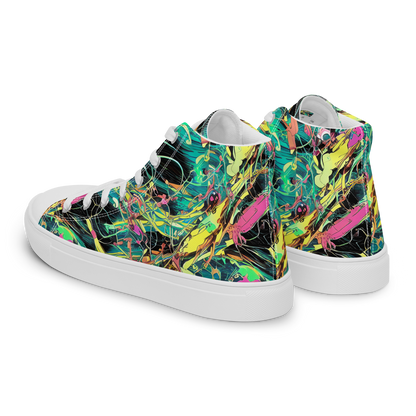 Women's High Top Canvas Shoes - Cyborg Whirl