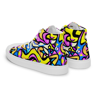 Women's High Top Canvas Shoes - Britto's Odyssey