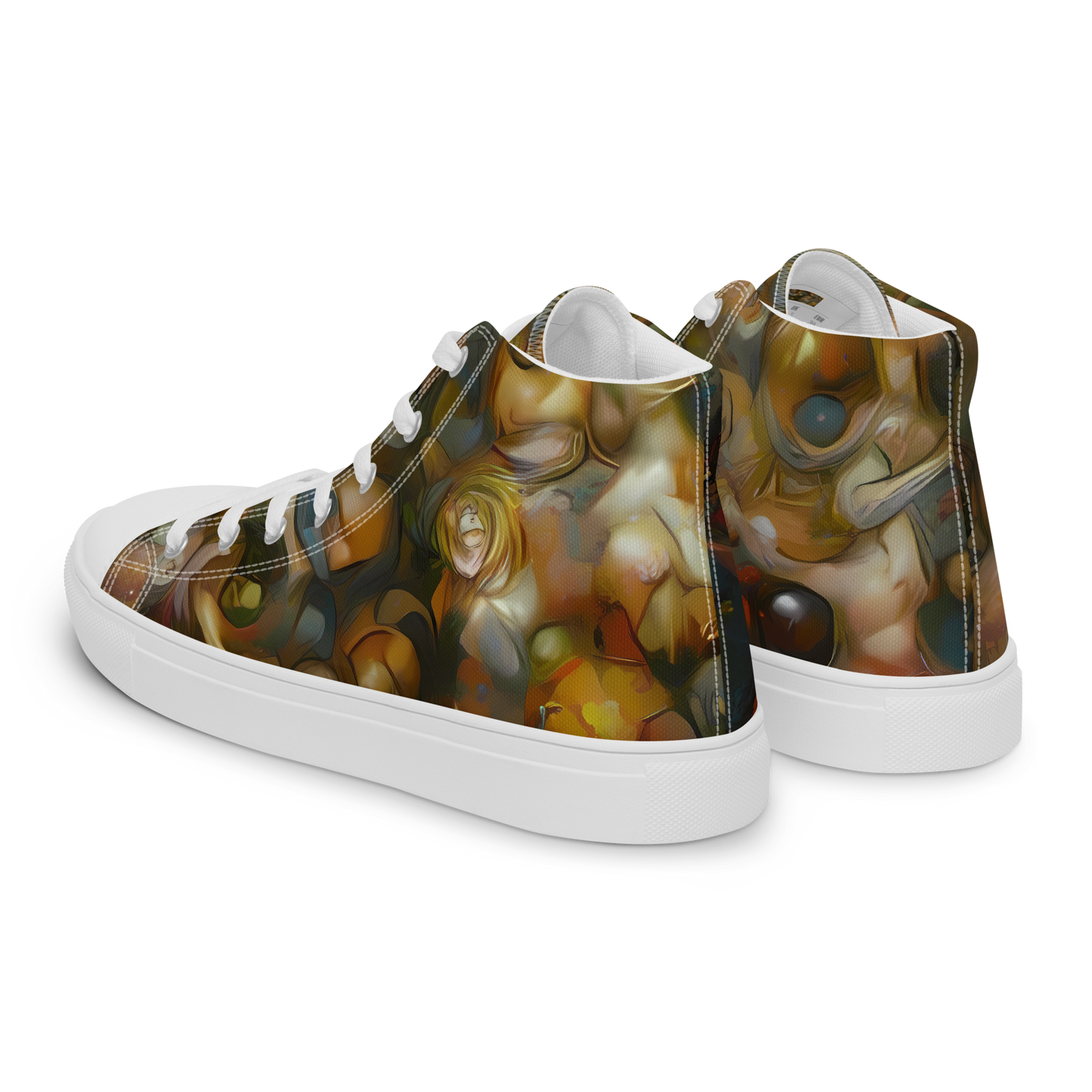 Men's High Top Canvas Shoes - Cryptic Canvas