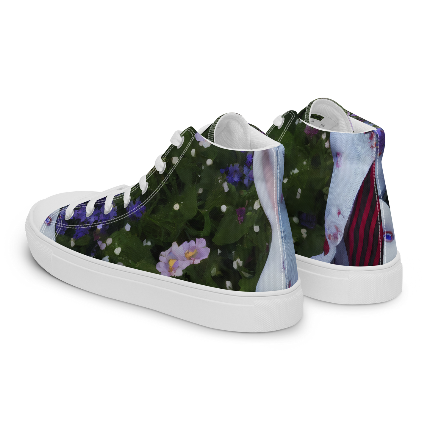 Women's High Top Canvas Shoes - Hip, Sharp Focus, Beautiful