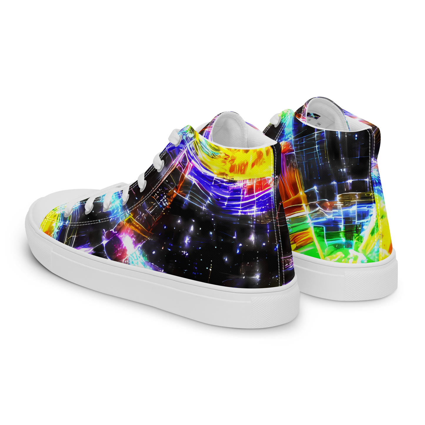 Women's High Top Canvas Shoes - Hirschl's Vortex