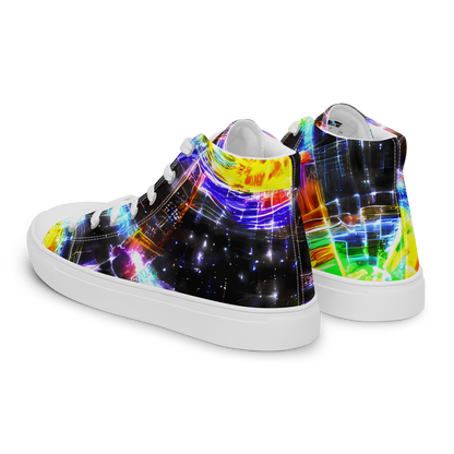 Women's High Top Canvas Shoes - Hirschl's Vortex