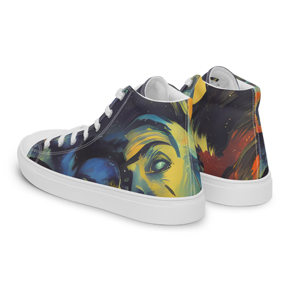 Men's High Top Canvas Shoes - Vivid Visage