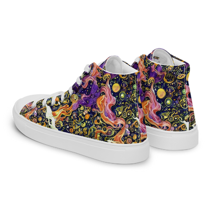 Women's High Top Canvas Shoes - Ethereal Waltz