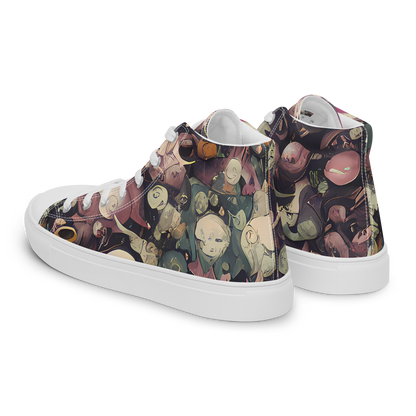 Men's High Top Canvas Shoes - Visions of the Unseen