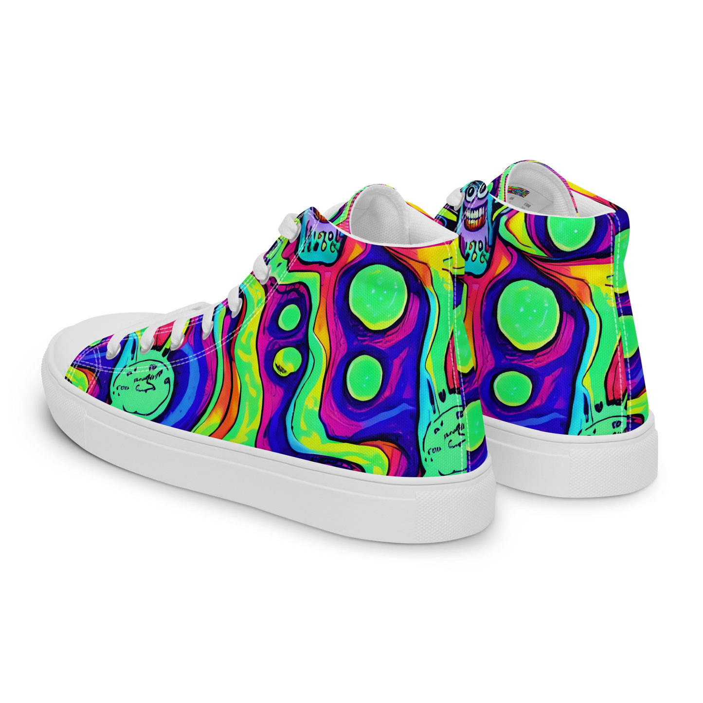 Men's High Top Canvas Shoes - Frizzled Spirits