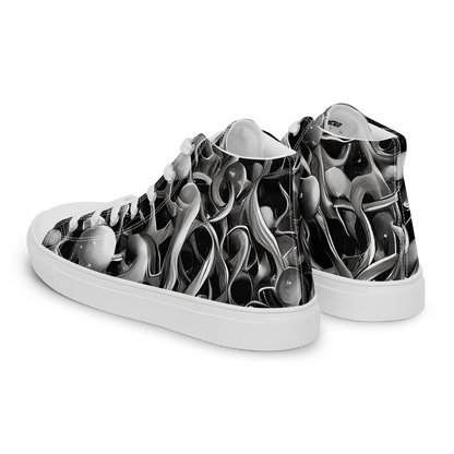 Women's High Top Canvas Shoes - Fluid Monochrome