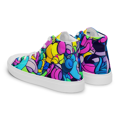 Women's High Top Canvas Shoes - Radiant Revelation