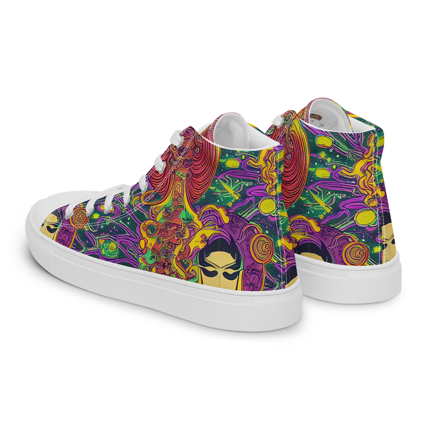 Men's High Top Canvas Shoes - Odyssey in Color