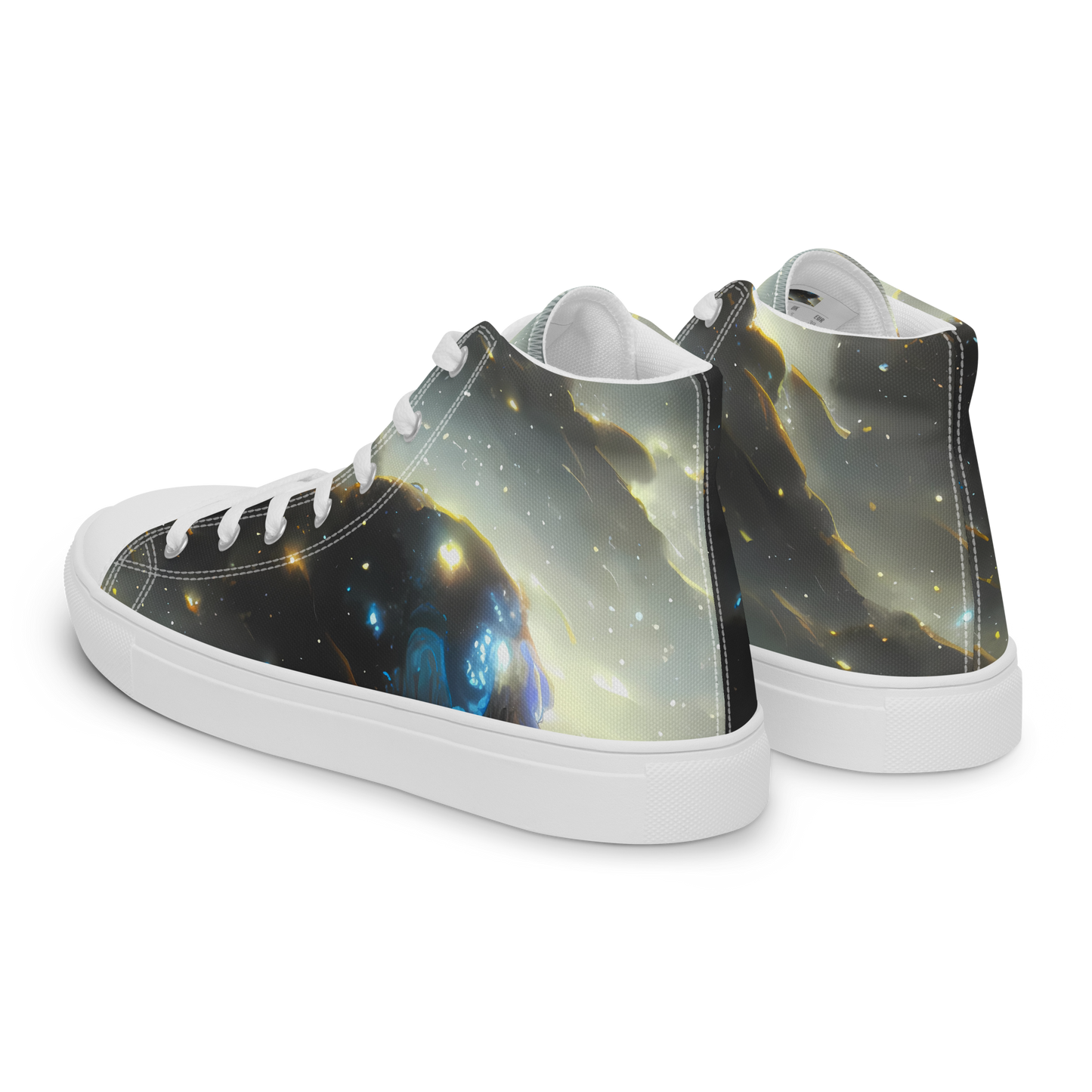 Men's High Top Canvas Shoes - Rutkowski Nebula
