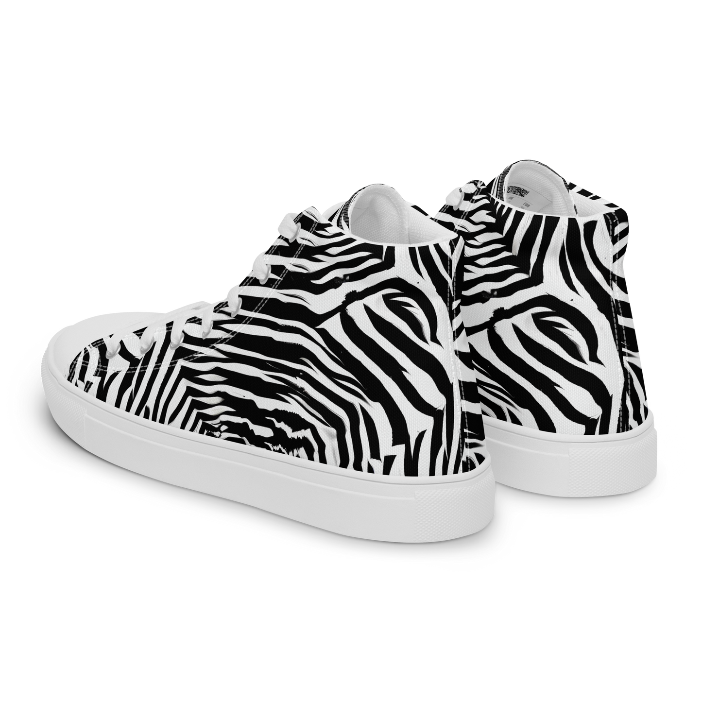 Women's High Top Canvas Shoes - Shadowed Illusions