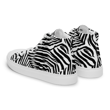 Women's High Top Canvas Shoes - Shadowed Illusions